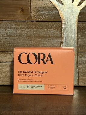 CORA The Comfort Fit Tampons Light 36 Count
